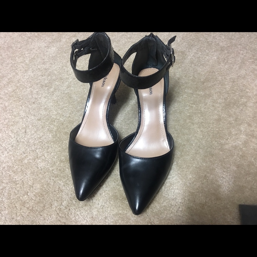 Black Mary Jane heels Style & CO